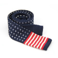 Wholesale Newest Pierced Design Polyester Hand Knitted Tie